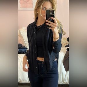 Abercrombie & Fitch Sheer Button Down